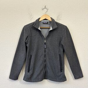 Vintage PATAGONIA SYNCHILLA Polar Basin Jacket Gray Full Zip Fleece